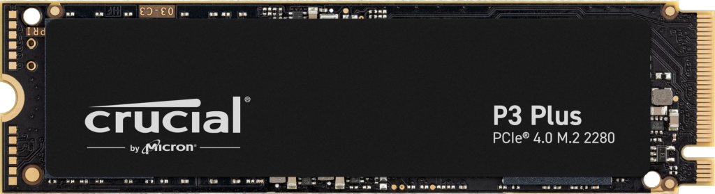 اس اس دی کروشیال Crucial P3 Plus M.2 PCIe Gen4 NVMe ظرفیت 500 گیگابایت